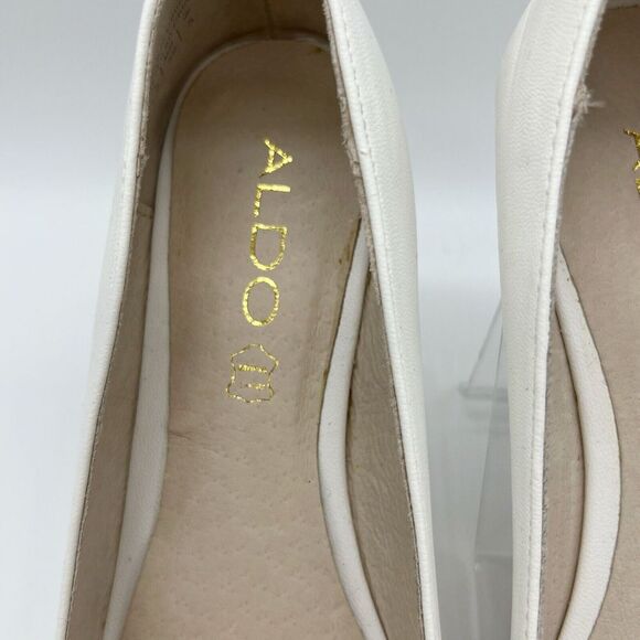 Aldo Women's Flats White Tassels Ballerina Shoes Size 7.5 - Picture 5 of 10